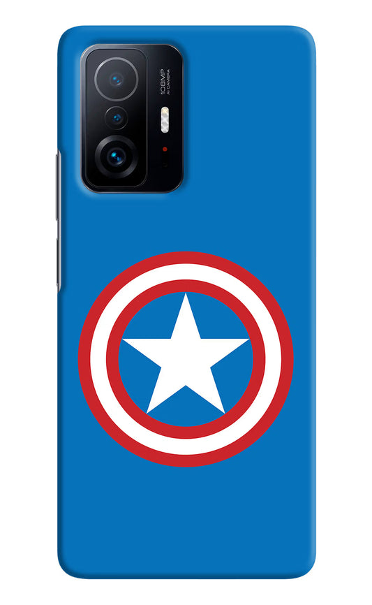 Captain America Logo Mi 11T Pro 5G Hard Case Back Cover by Casekaro