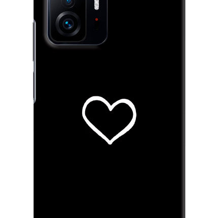 Heart Mi 11T Pro 5G Hard Case Back Cover by Casekaro