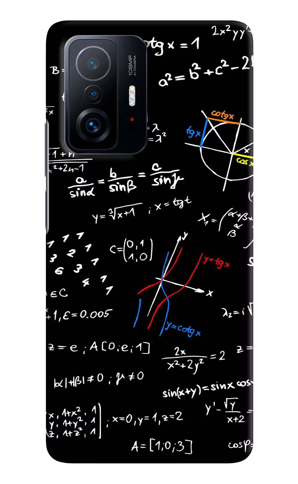 Mathematics Formula Mi 11T Pro 5G Hard Case Back Cover by Casekaro