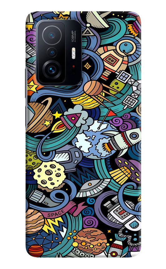 Space Abstract Mi 11T Pro 5G Hard Case Back Cover by Casekaro