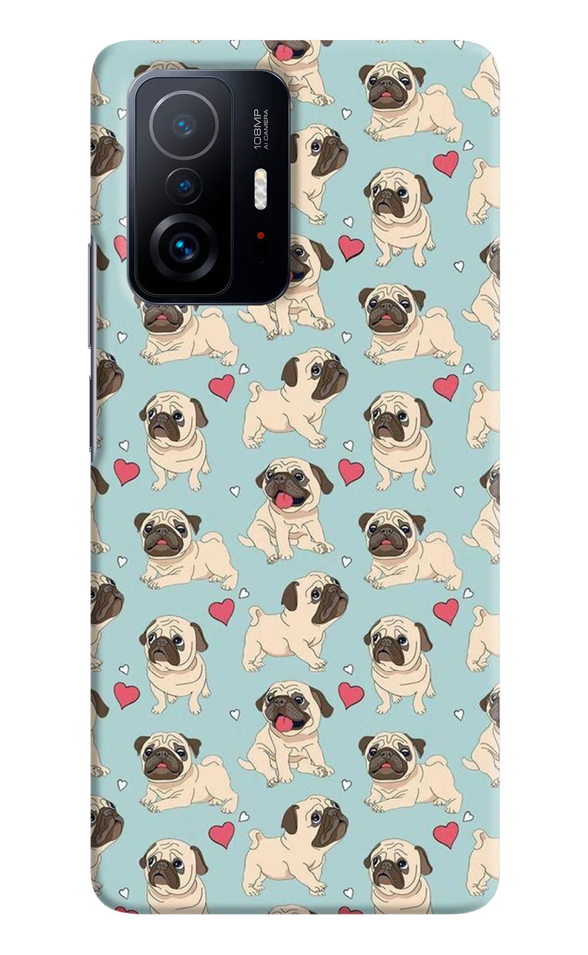 Pug Dog Mi 11T Pro 5G Hard Case Back Cover by Casekaro