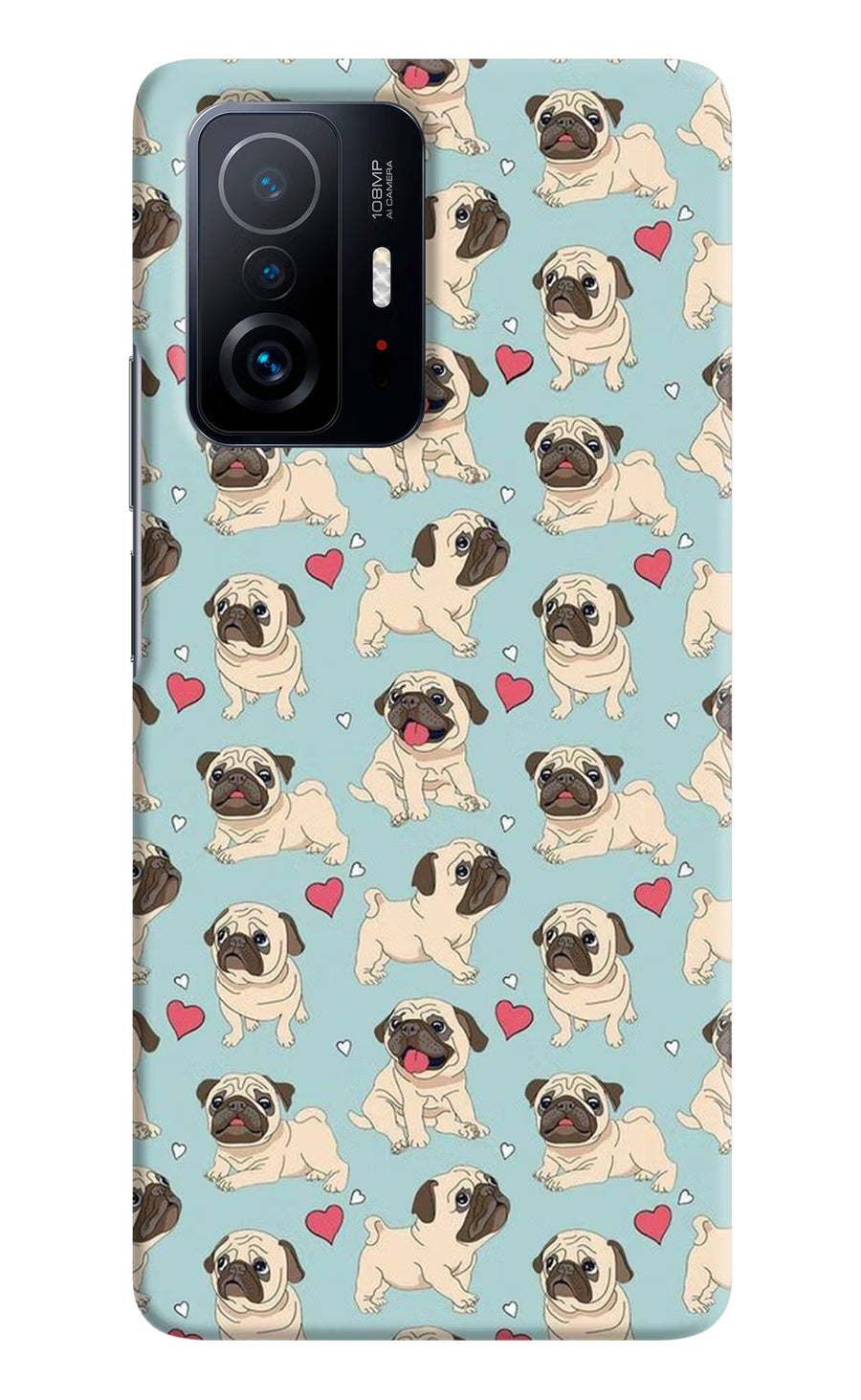 Pug Dog Mi 11T Pro 5G Back Cover, Hard case