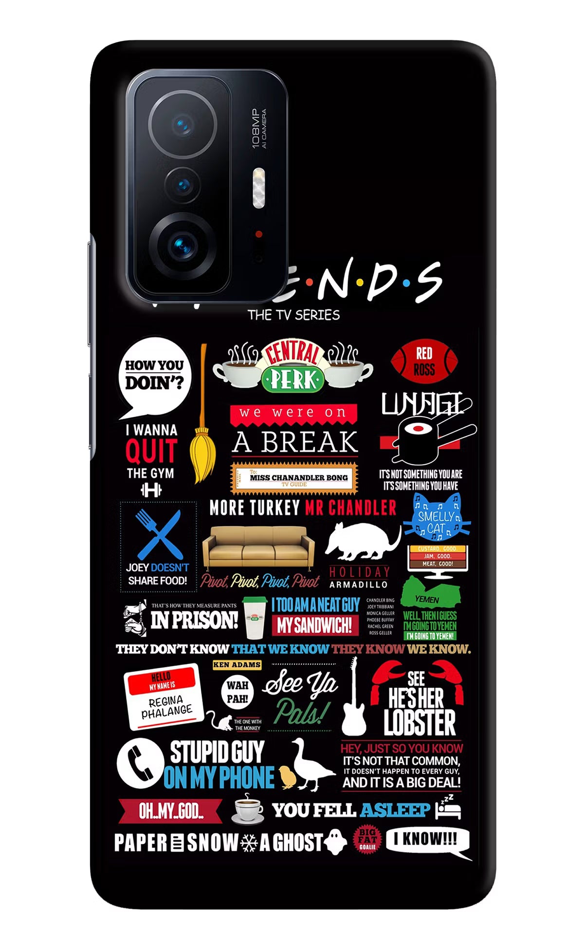 FRIENDS Mi 11T Pro 5G Hard Case Back Cover by Casekaro