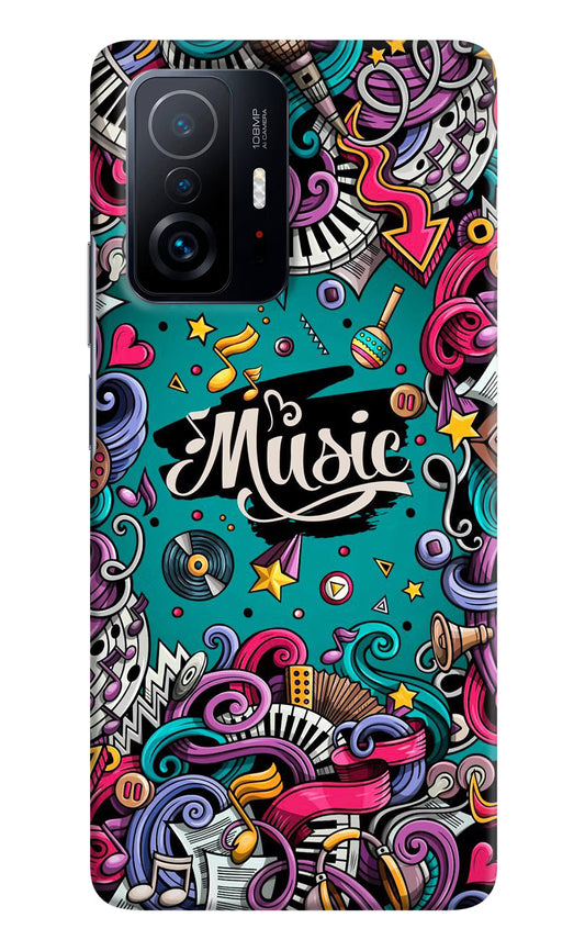 Music Graffiti Mi 11T Pro 5G Hard Case Back Cover by Casekaro