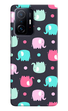 Elephants Mi 11T Pro 5G Hard Case Back Cover by Casekaro