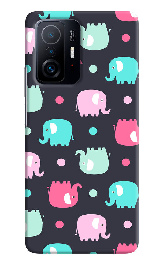Elephants Mi 11T Pro 5G Hard Case Back Cover by Casekaro