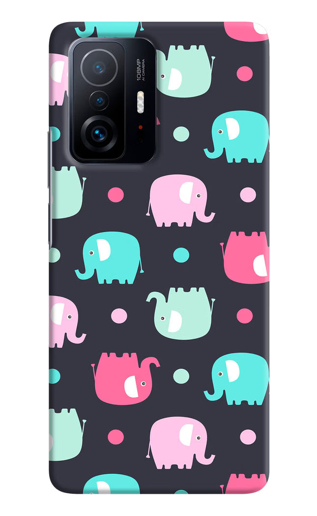 Elephants Mi 11T Pro 5G Hard Case Back Cover by Casekaro