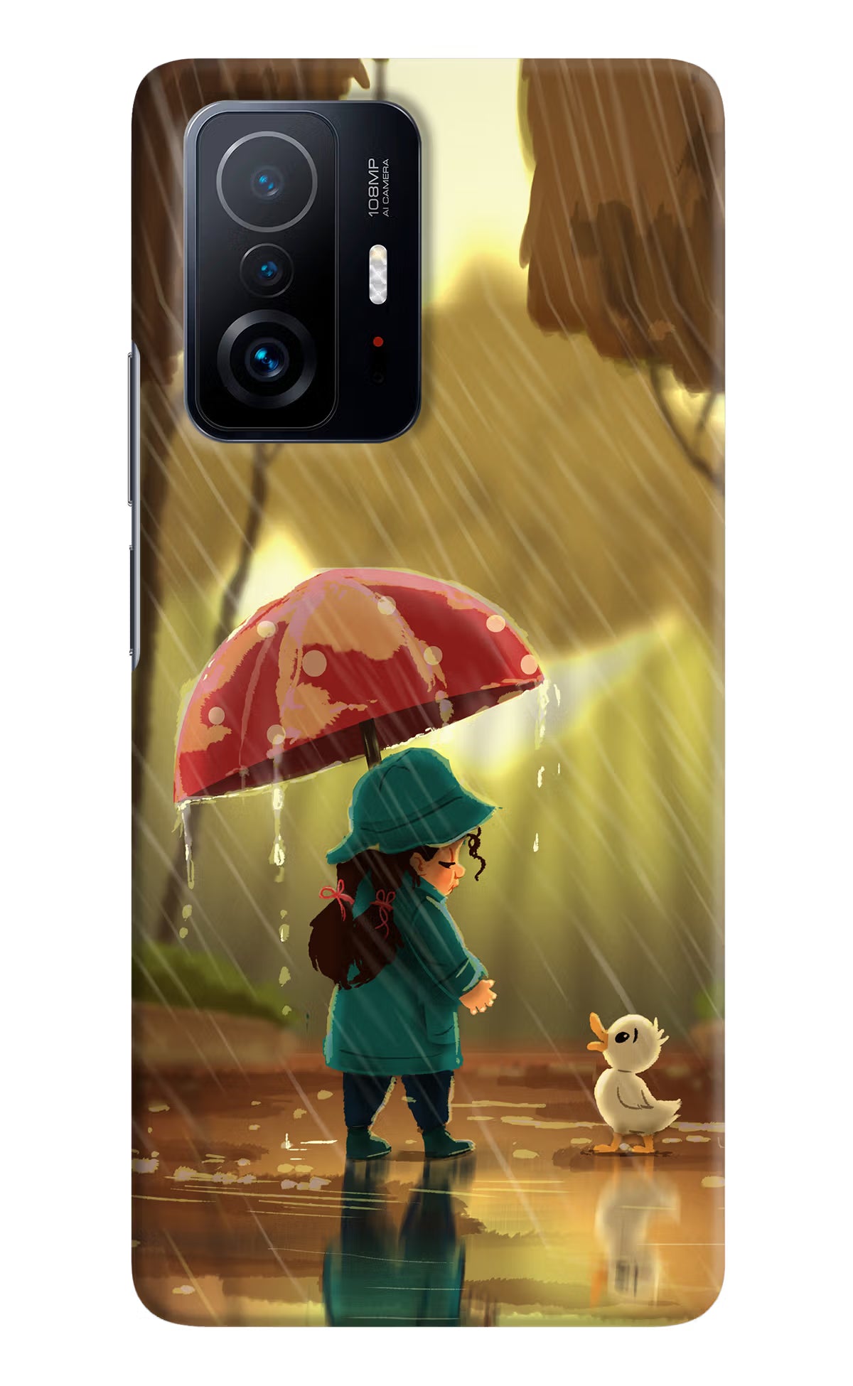 Rainy Day Mi 11T Pro 5G Hard Case Back Cover by Casekaro