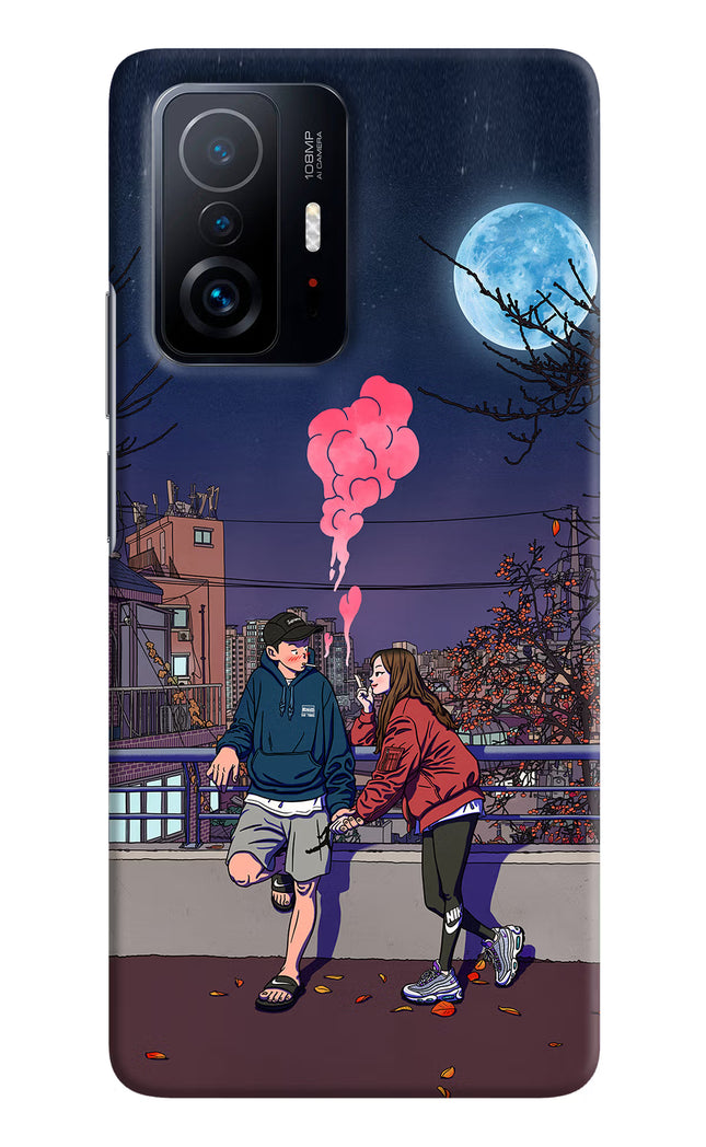 Chilling Couple Mi 11T Pro 5G Hard Case Back Cover by Casekaro