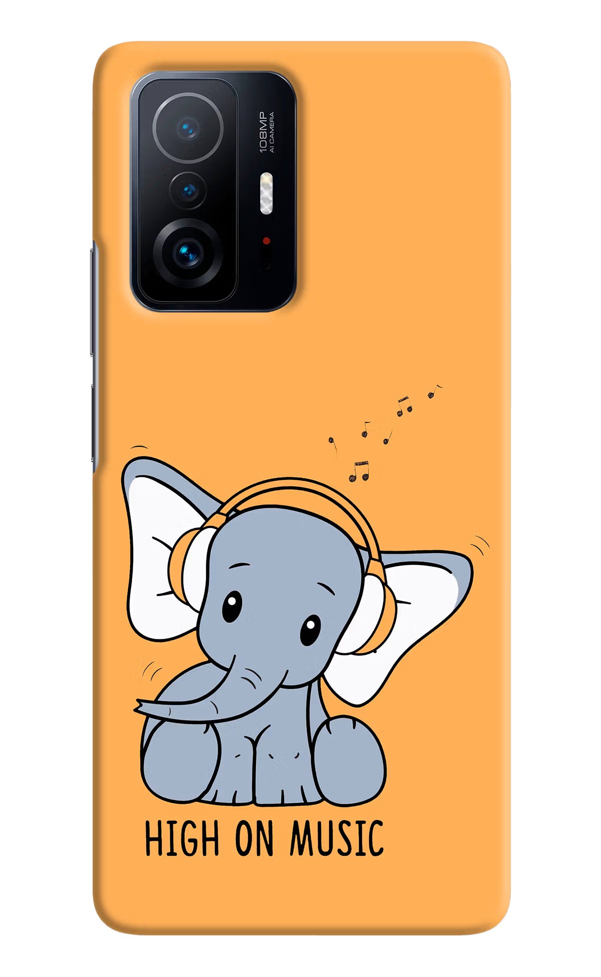 High On Music Mi 11T Pro 5G Hard Case Back Cover by Casekaro