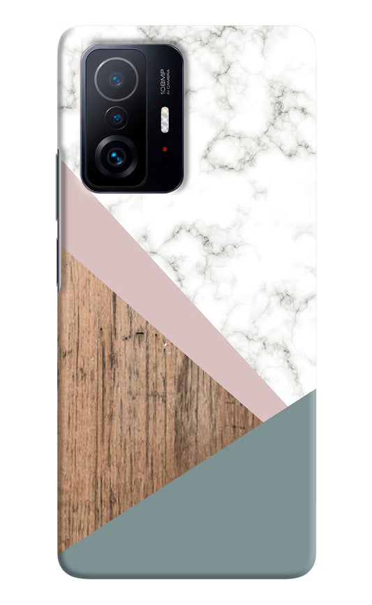 Marble wood Abstract Mi 11T Pro 5G Hard Case Back Cover by Casekaro
