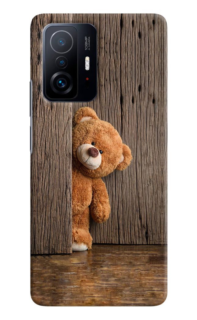 Teddy Wooden Mi 11T Pro 5G Hard Case Back Cover by Casekaro