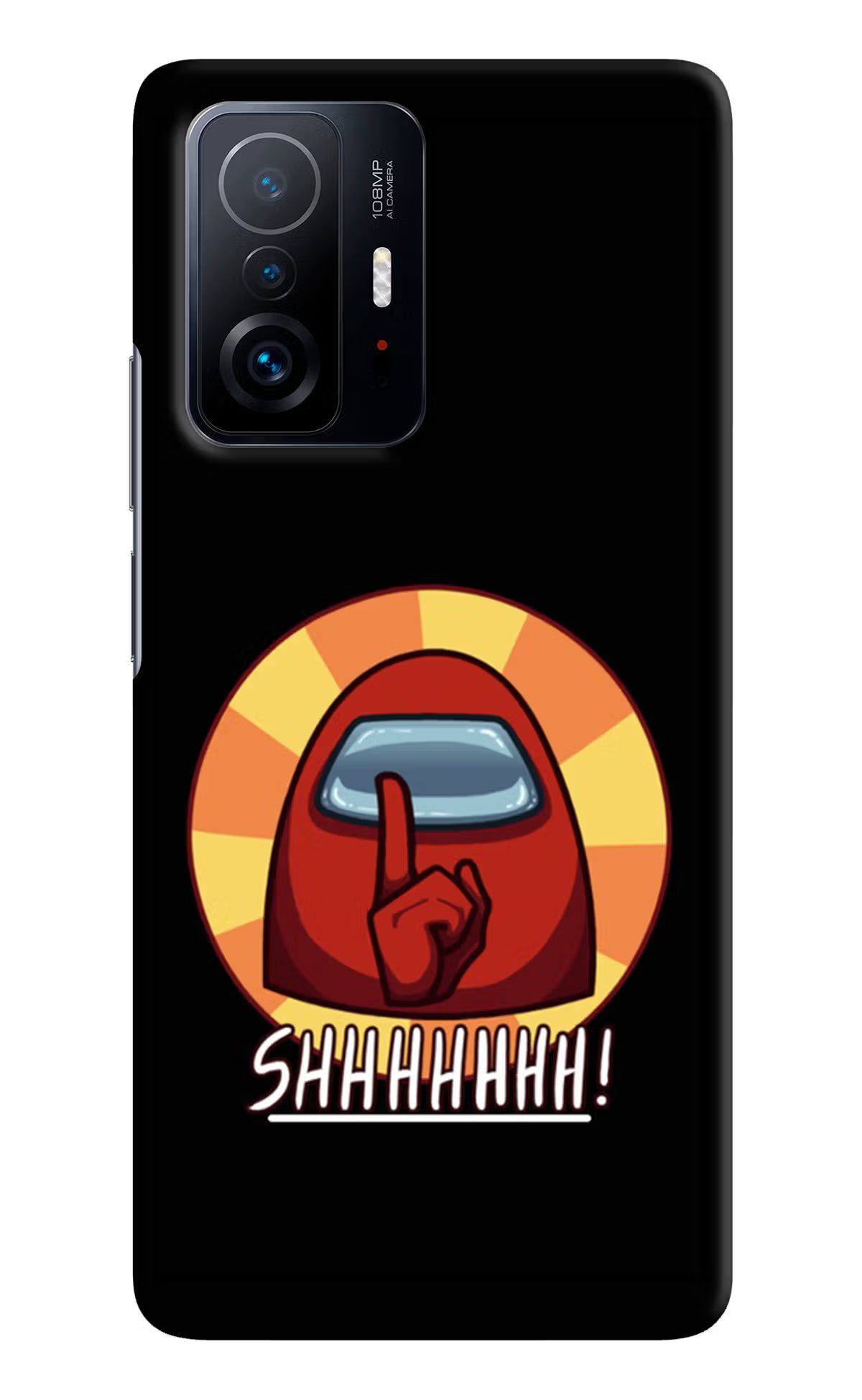 Among Us Shhh! Mi 11T Pro 5G Hard Case Back Cover by Casekaro