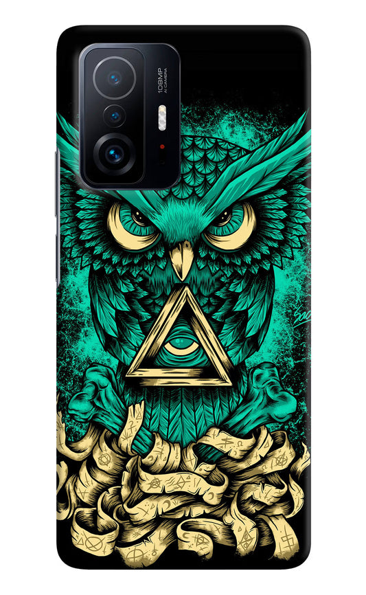 Green Owl Mi 11T Pro 5G Hard Case Back Cover by Casekaro