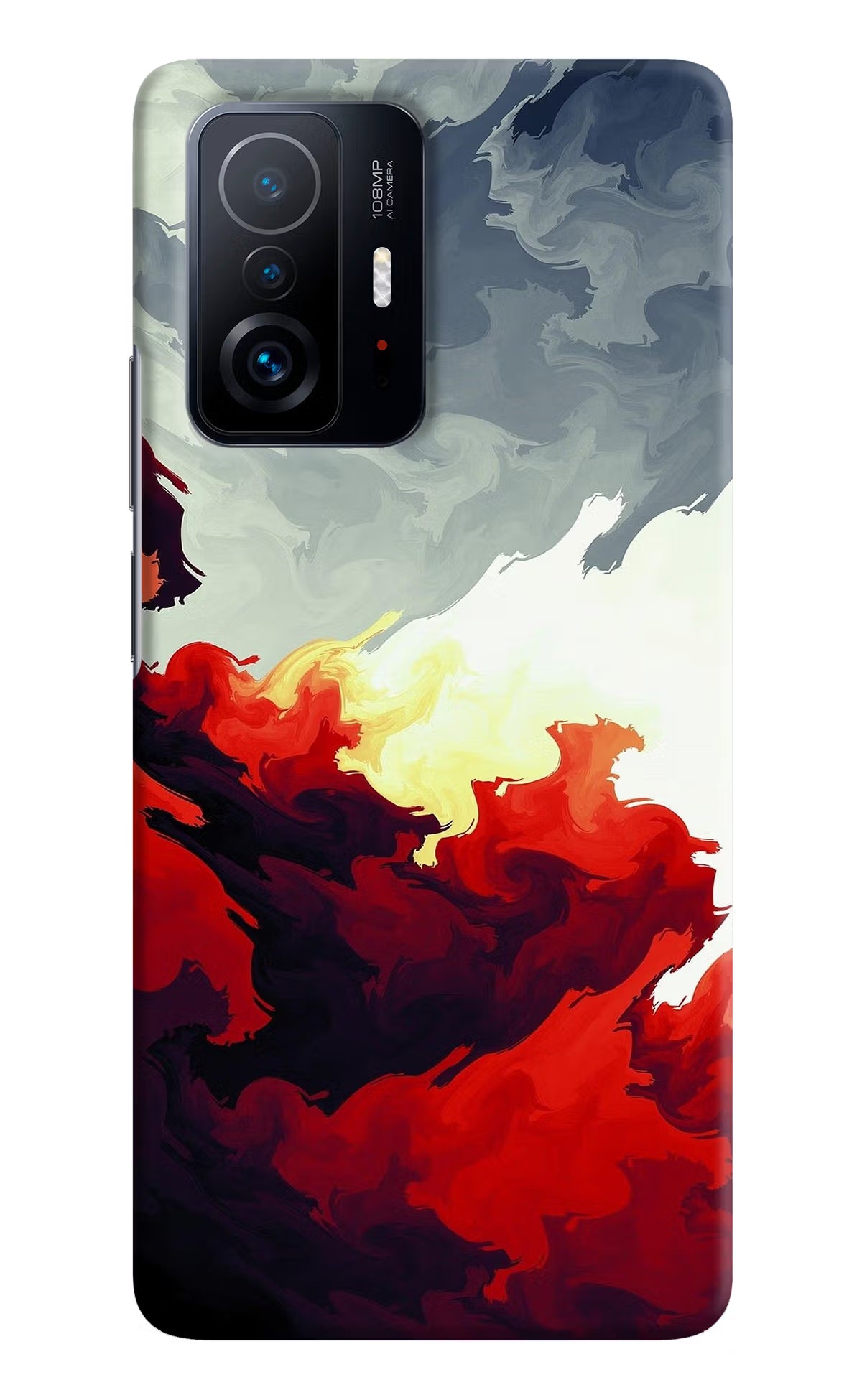 Fire Cloud Mi 11T Pro 5G Hard Case Back Cover by Casekaro