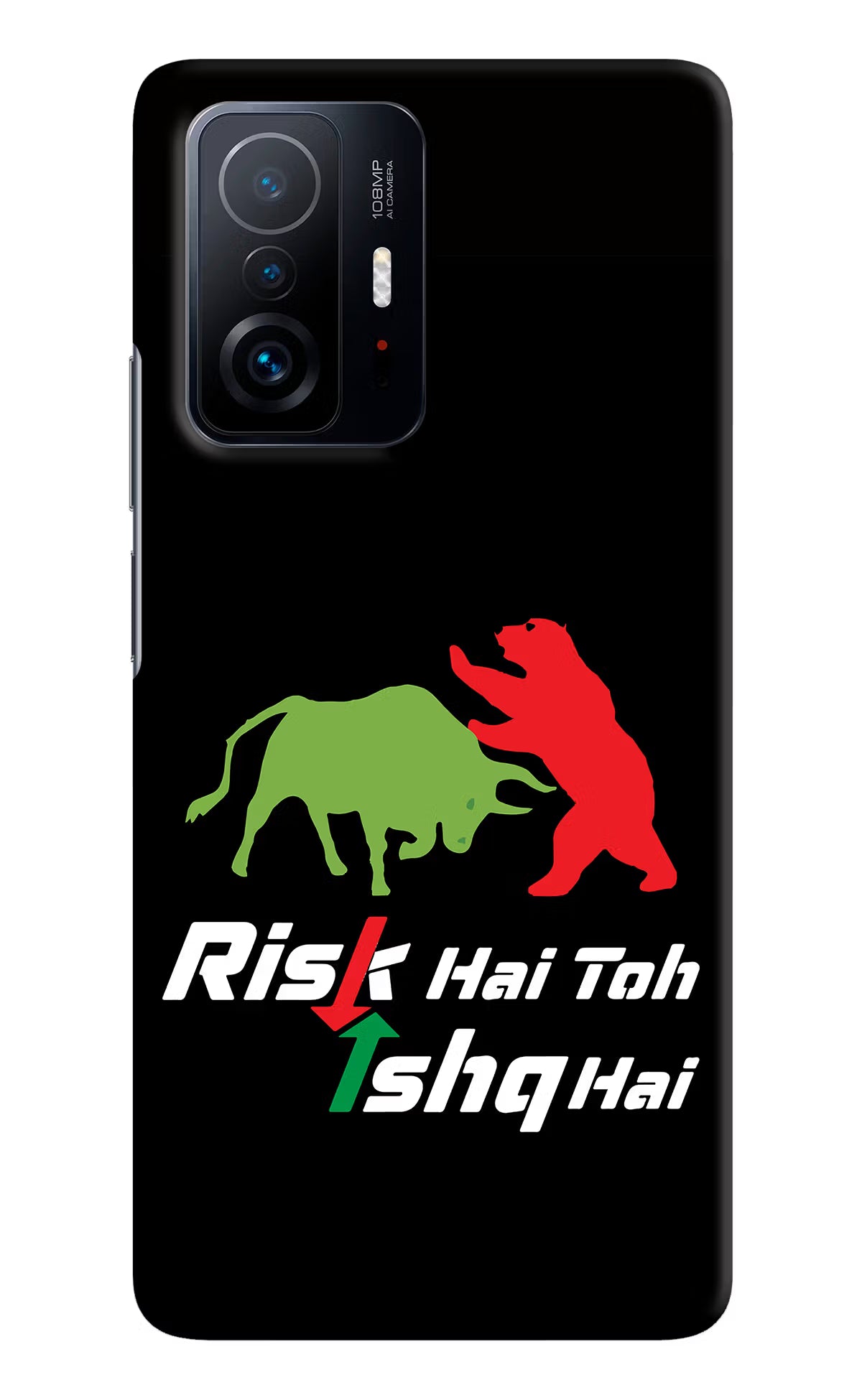 Risk Hai Toh Ishq Hai Mi 11T Pro 5G Hard Case Back Cover by Casekaro