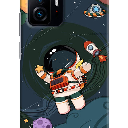 Cartoon Astronaut Mi 11T Pro 5G Hard Case Back Cover by Casekaro