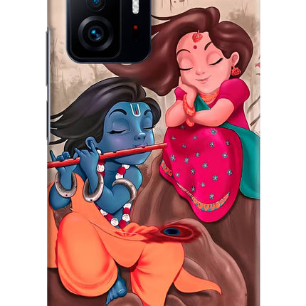 Radhe Krishna Mi 11T Pro 5G Hard Case Back Cover by Casekaro