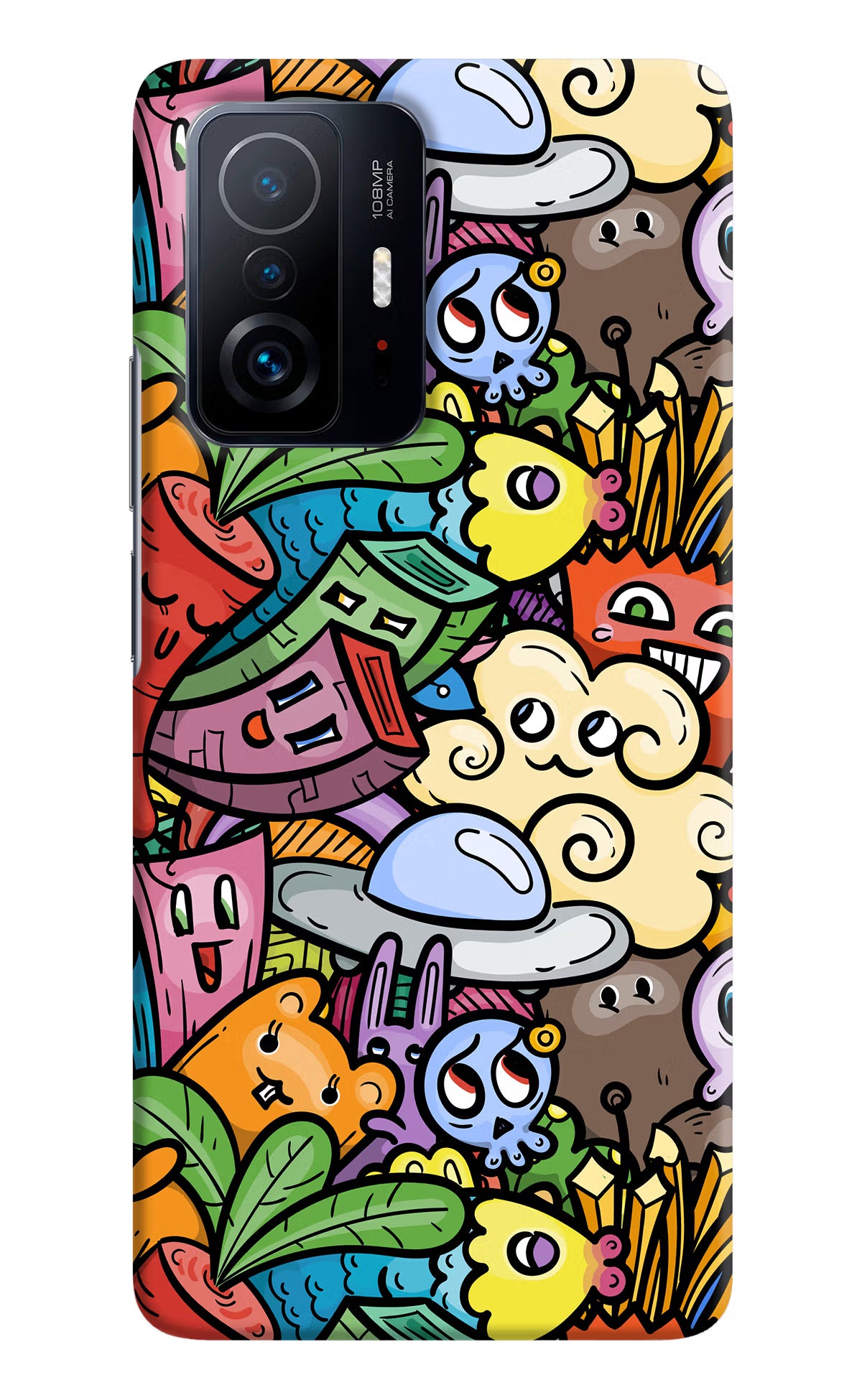 Veggie Doodle Mi 11T Pro 5G Hard Case Back Cover by Casekaro