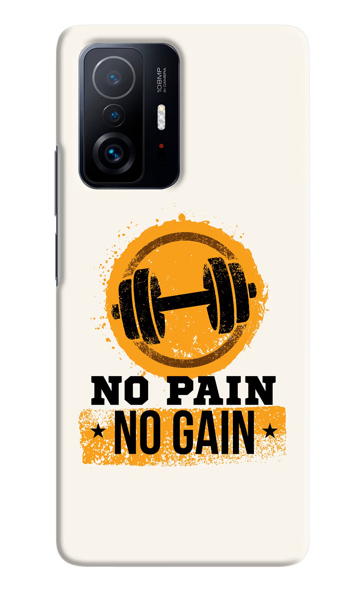 No Pain No Gain Mi 11T Pro 5G Hard Case Back Cover by Casekaro