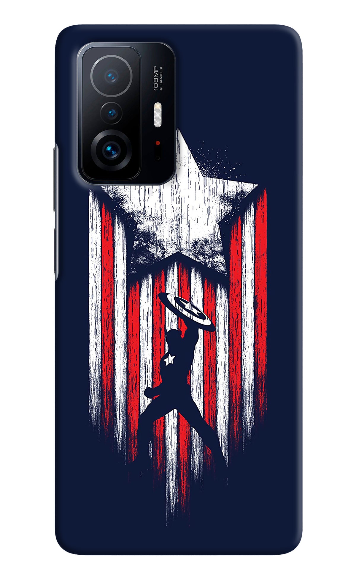 Captain America Marvel Art Mi 11T Pro 5G Back Cover