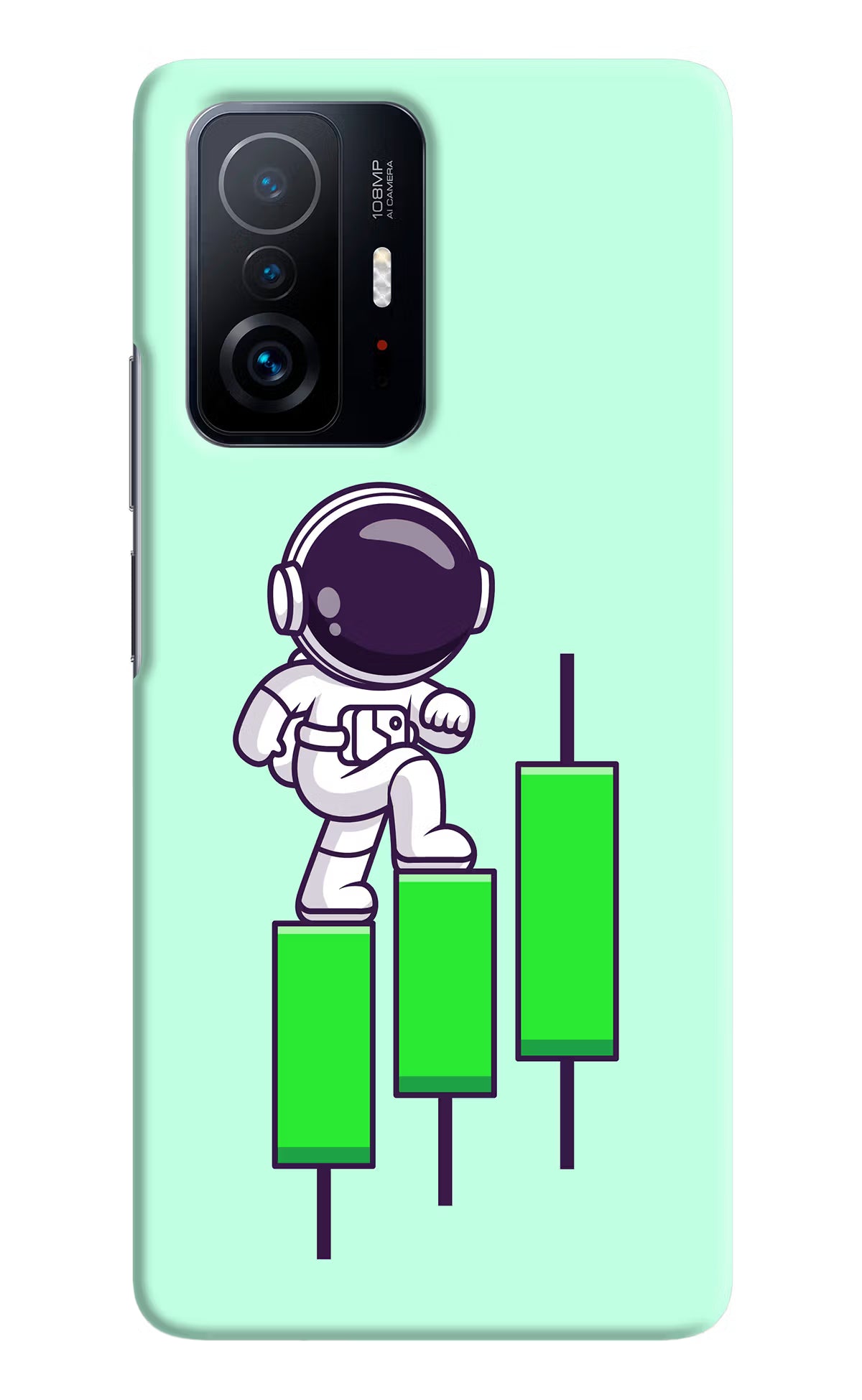 Astronaut Trader Mi 11T Pro 5G Hard Case Back Cover by Casekaro