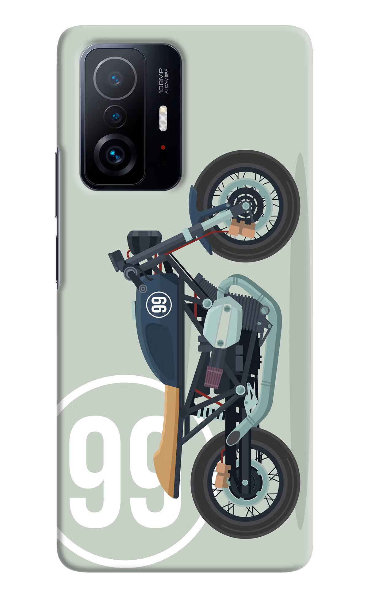Classic Cafe Racer 99 Mi 11T Pro 5G Hard Case Back Cover by Casekaro