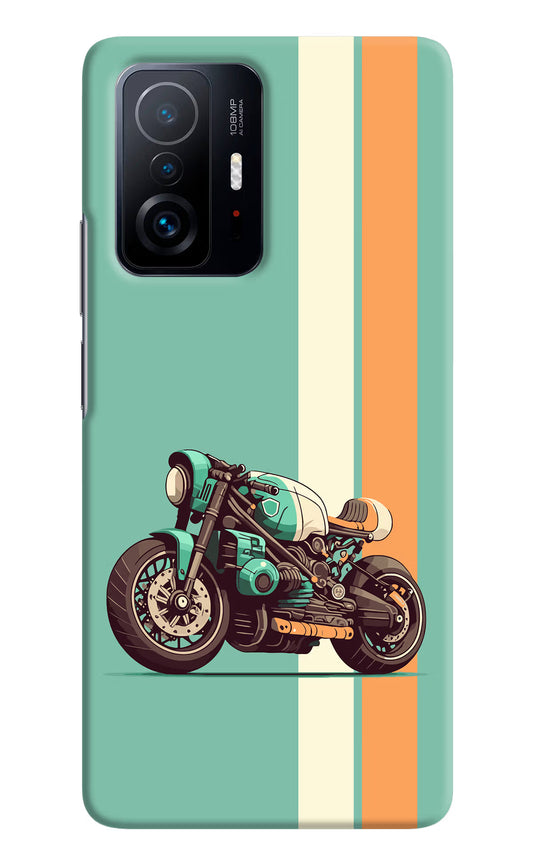 Striped Moto Drift Mi 11T Pro 5G Hard Case Back Cover by Casekaro