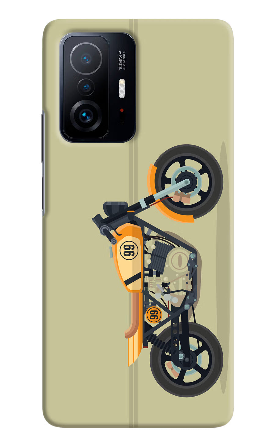 Vertical Speedster Mi 11T Pro 5G Back Cover, Hard case