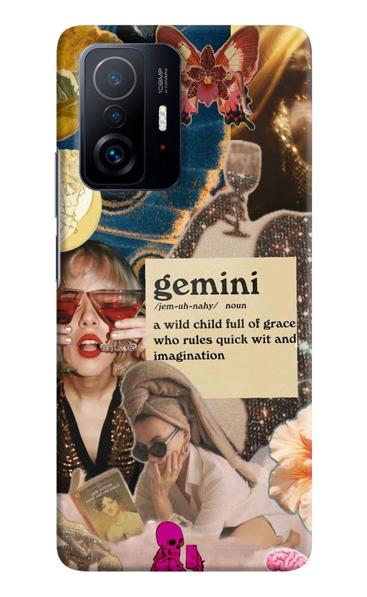 Gemini Zodiac Mi 11T Pro 5G Hard Case Back Cover by Casekaro