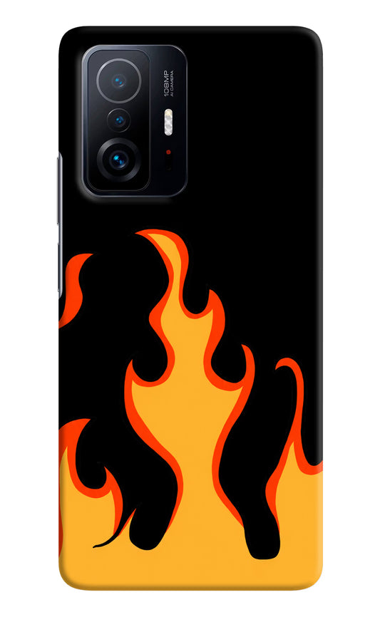 Fired Up – Black Mi 11T Pro 5G Hard Case Back Cover by Casekaro