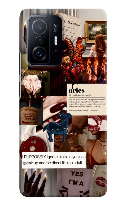 Zodiac Aries Mi 11T Pro 5G Back Cover