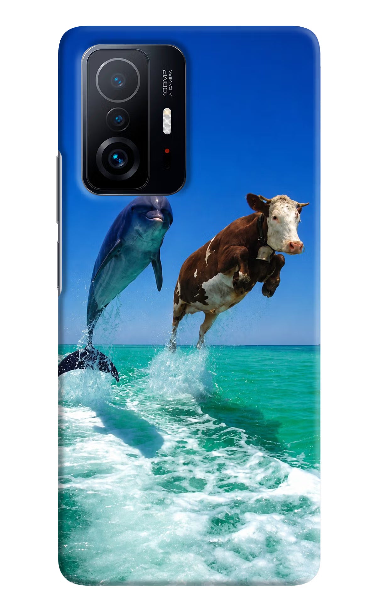Dolphin vs Cow Mi 11T Pro 5G Back Cover