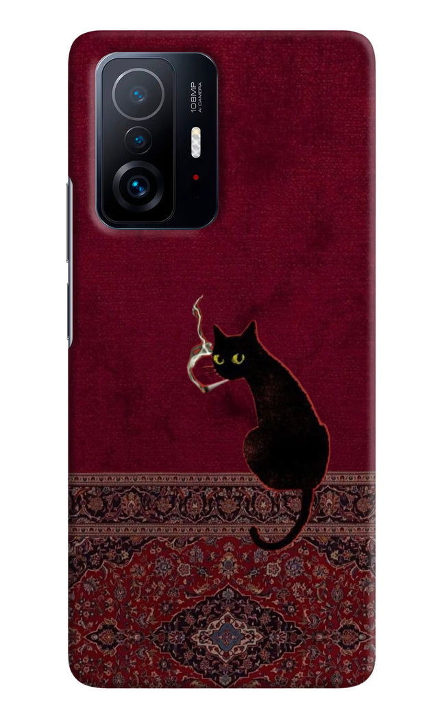 Midnight Cat Mi 11T Pro 5G Hard Case Back Cover by Casekaro