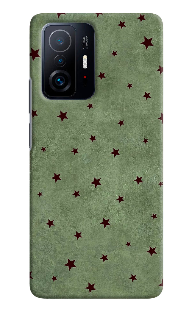 Green Stars Mi 11T Pro 5G Hard Case Back Cover by Casekaro