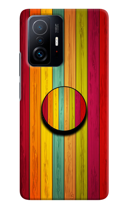 Multicolor Wooden Mi 11T Pro 5G Pop Case by Casekaro