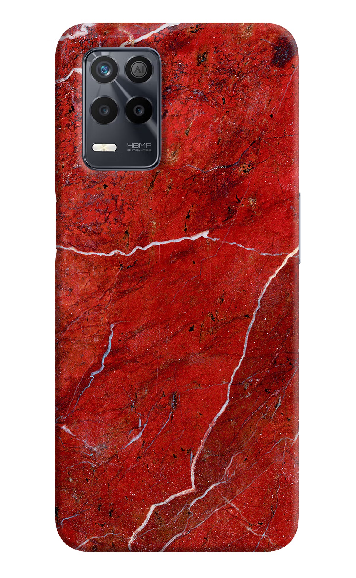 Red Marble Design Realme 9 5G Back Cover