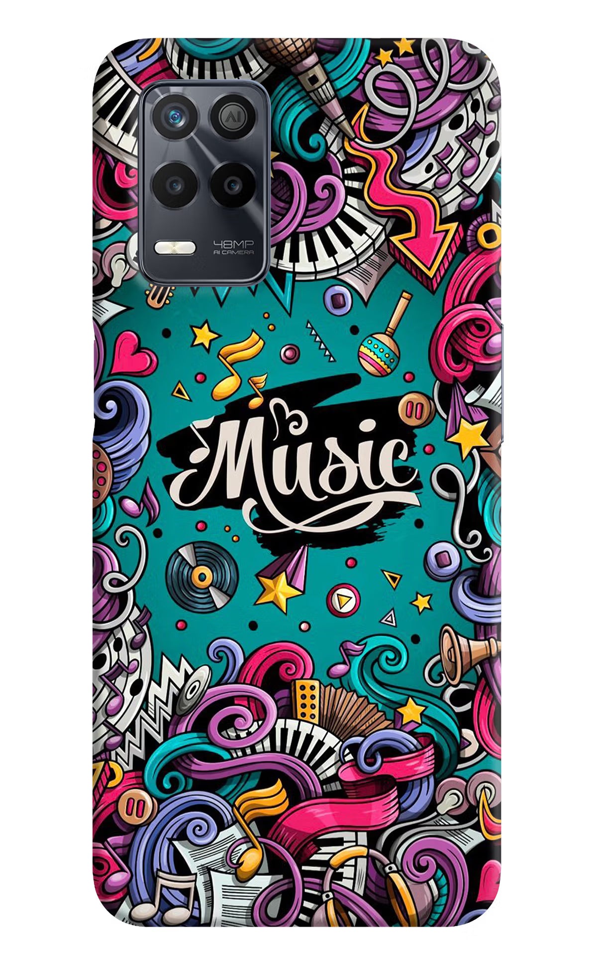 Music Graffiti Realme 9 5G Back Cover