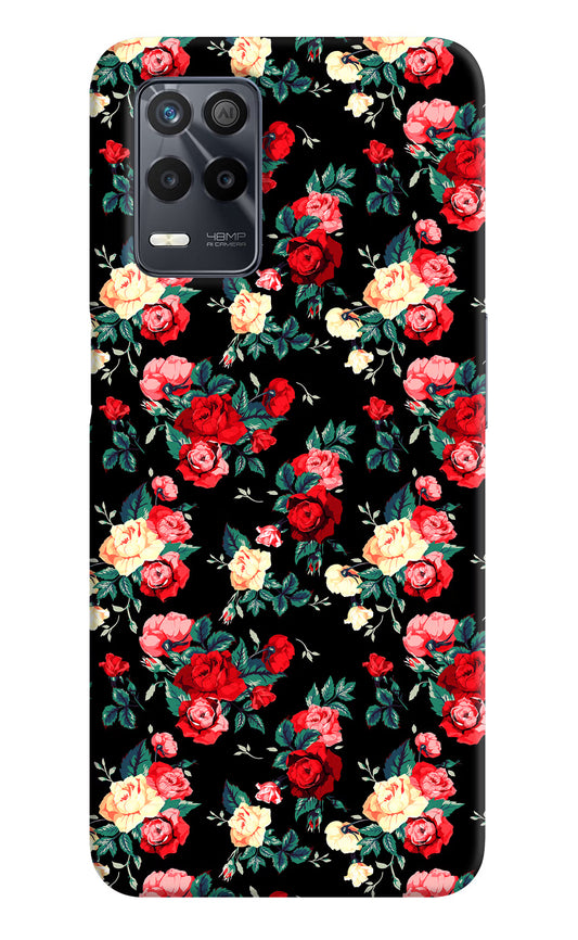 Rose Pattern Realme 9 5G Back Cover