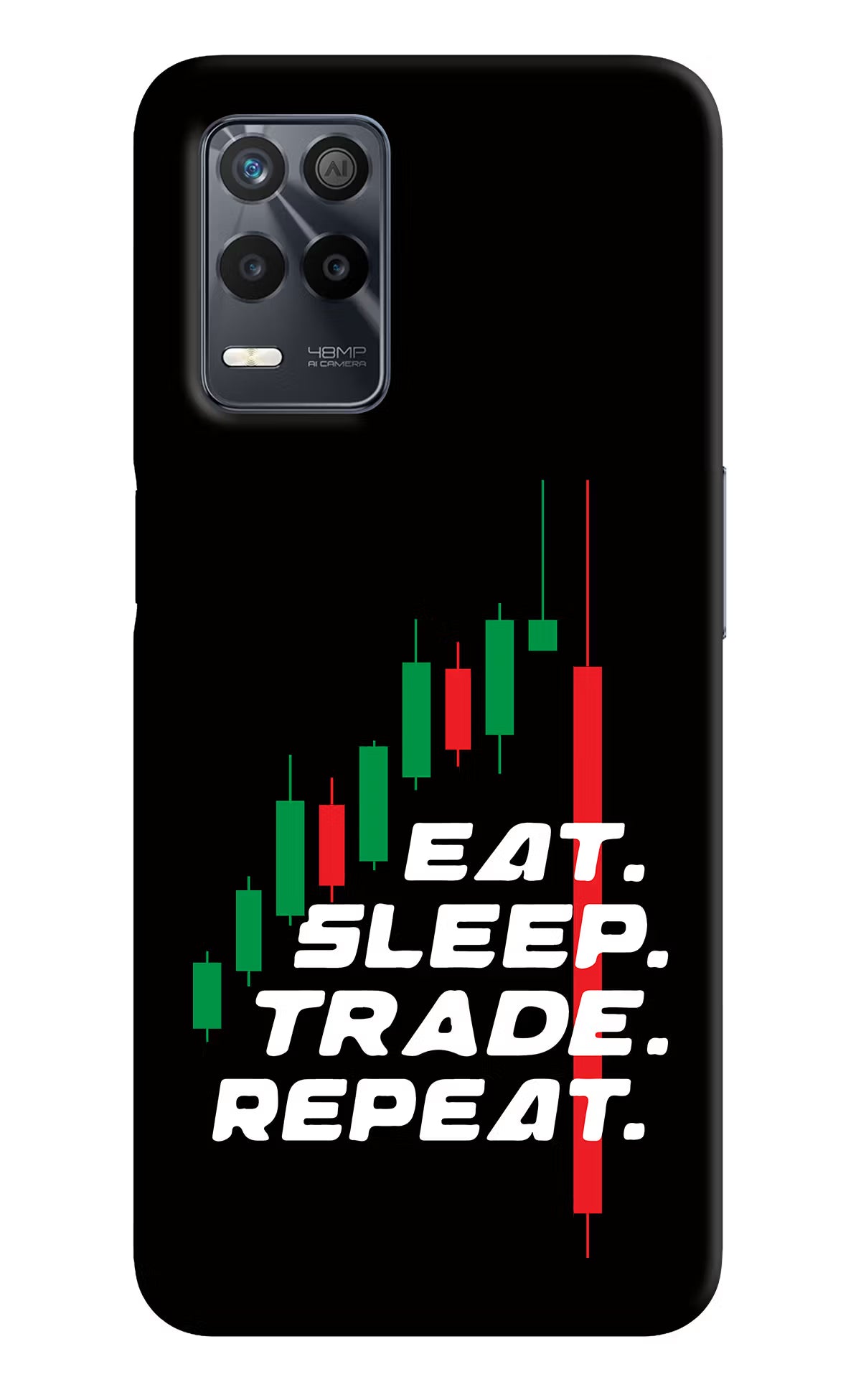 Eat Sleep Trade Repeat Realme 9 5G Back Cover