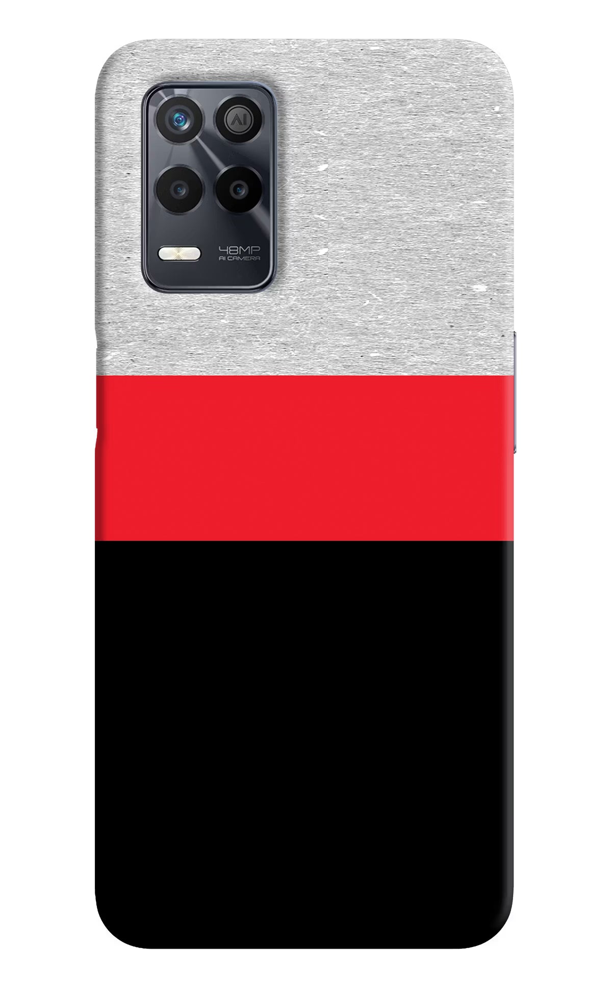 Tri Color Pattern Realme 9 5G Back Cover