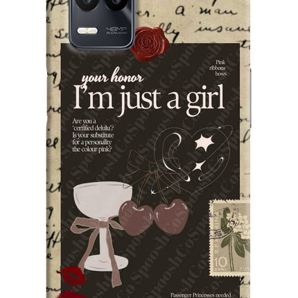 I am just a girl Realme 9 5G Back Cover