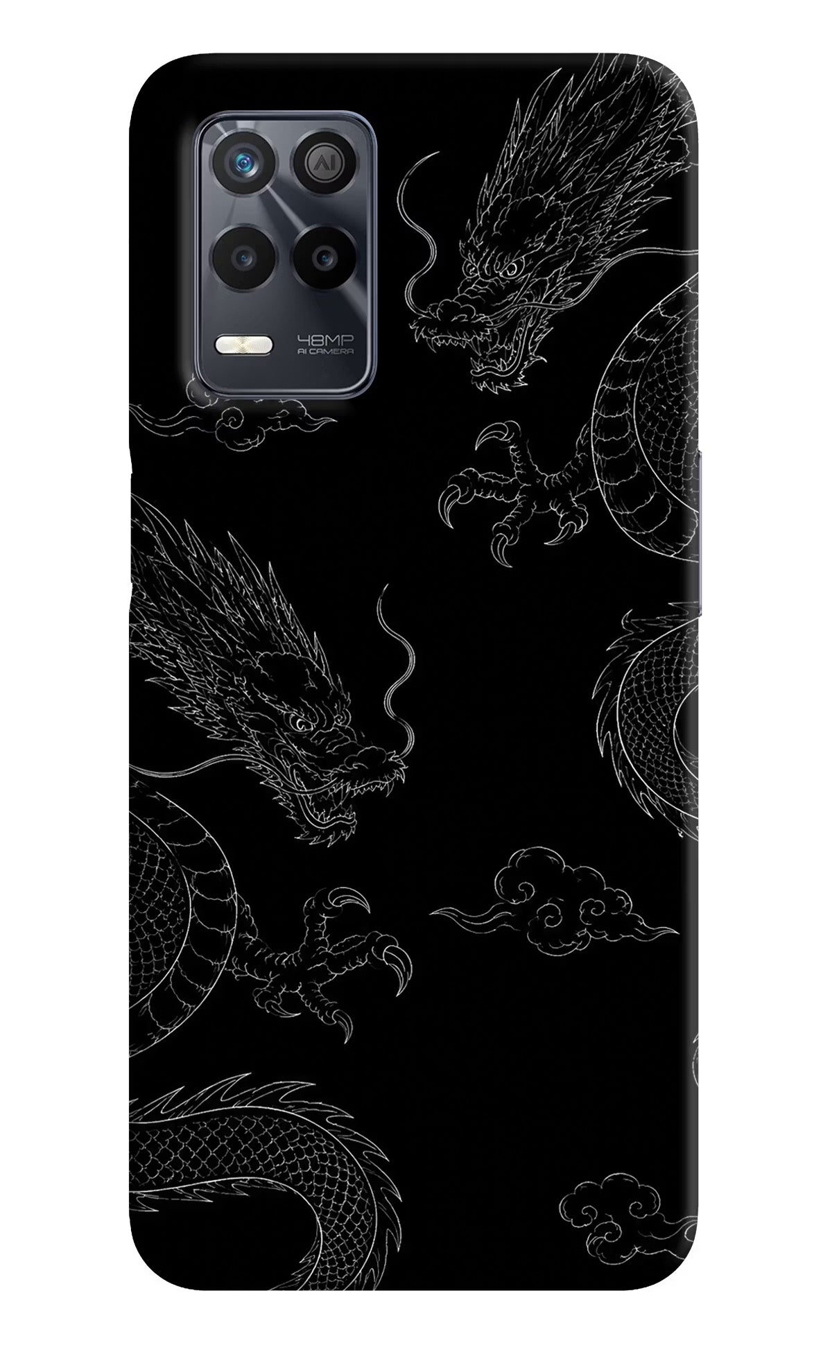 Twin Dragons Realme 9 5G Hard Case Back Cover by Casekaro