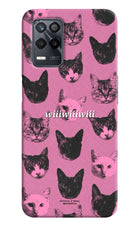Pink Cats Realme 9 5G Hard Case Back Cover by Casekaro