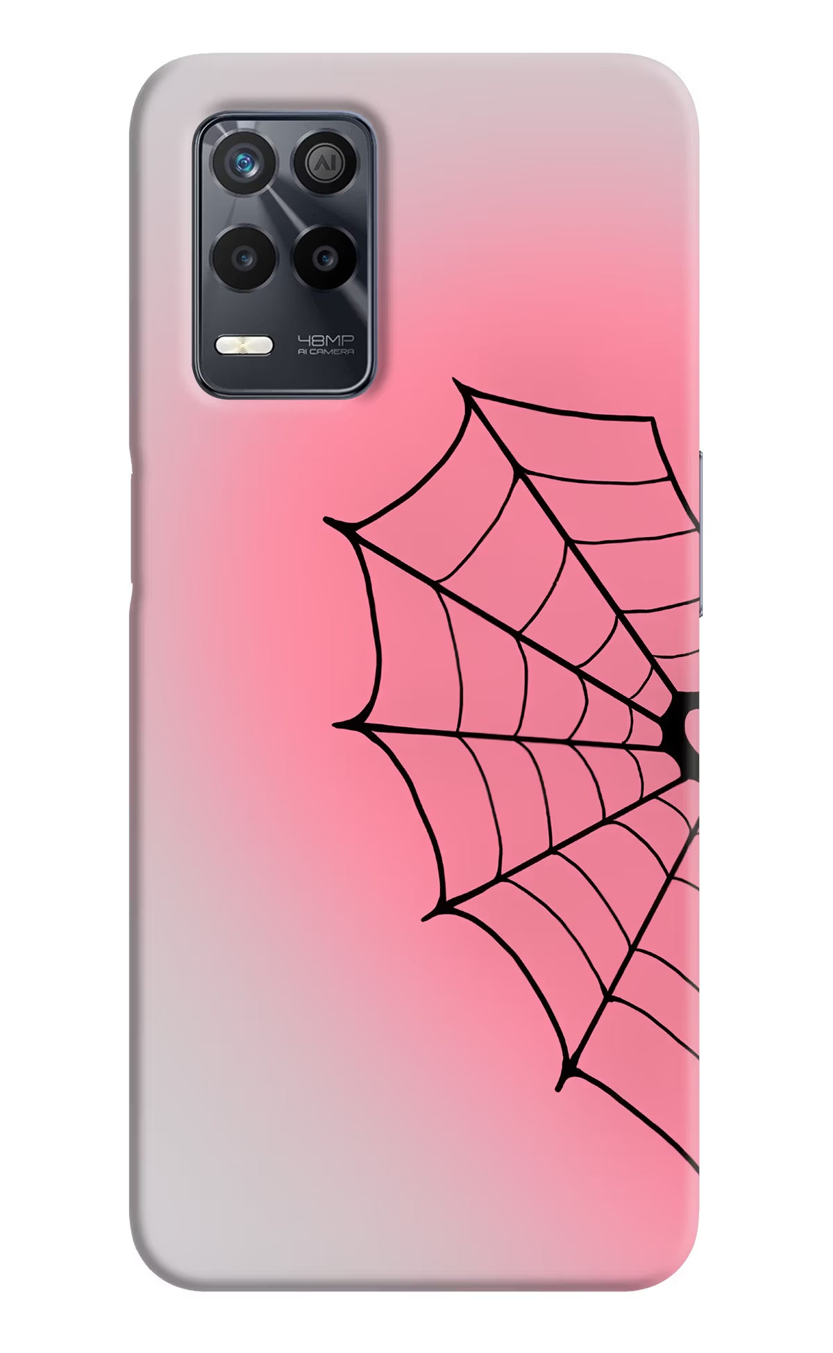 Pink Web Realme 9 5G Back Cover