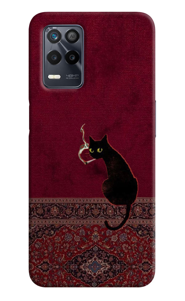 Midnight Cat Realme 9 5G Hard Case Back Cover by Casekaro