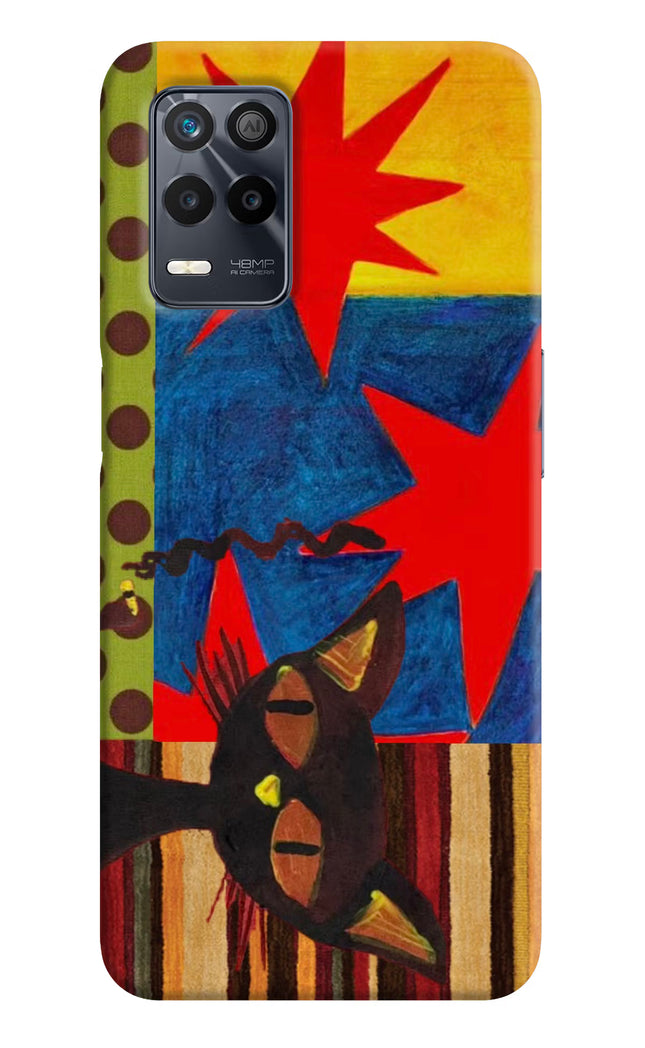 Pop Cat Realme 9 5G Hard Case Back Cover by Casekaro