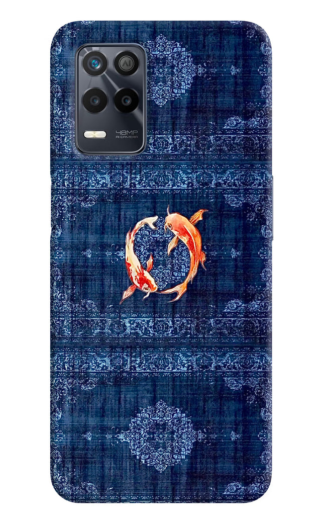 Koi Blue Realme 9 5G Hard Case Back Cover by Casekaro