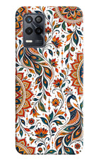 White Mayura Realme 9 5G Hard Case Back Cover by Casekaro