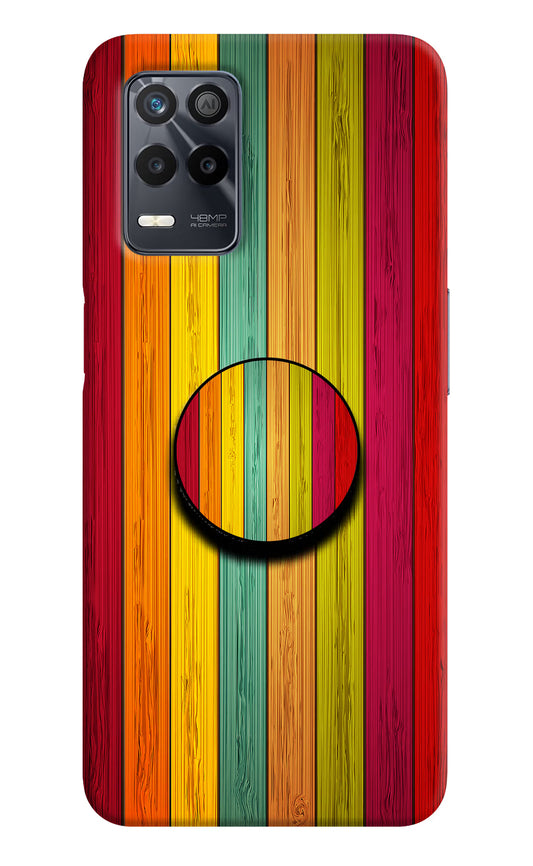 Multicolor Wooden Realme 9 5G Pop Case